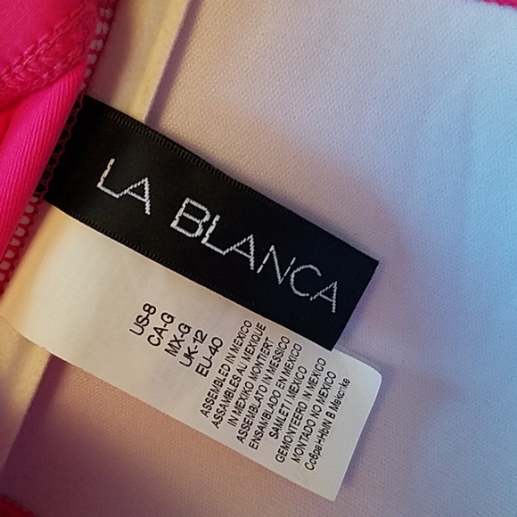 NWOT La Blanca Isla Ruffle Bandeau One-Piece S - Picture 4 of 5